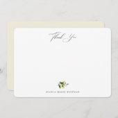 Carte de note Merci aux citrons botaniques (Devant / Derrière)