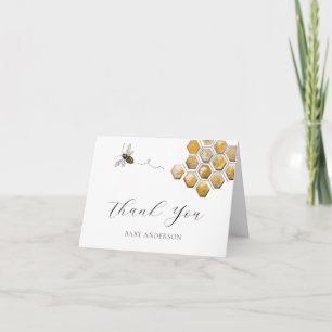 Carte de note Merci Bee et Honeypeb