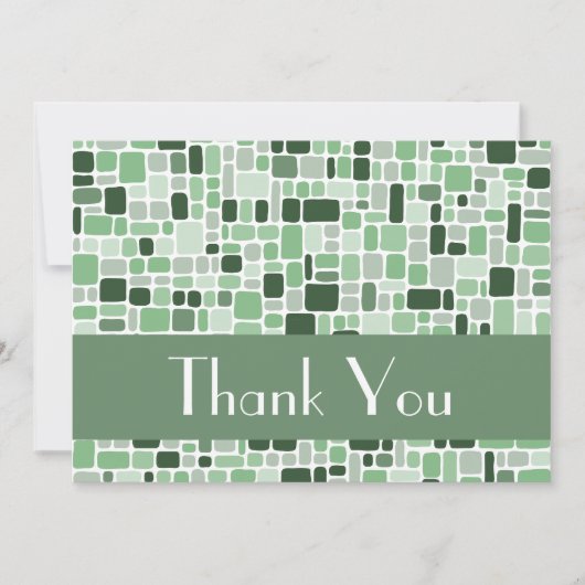Carte de note Merci (Cobblestone Green) (Devant)