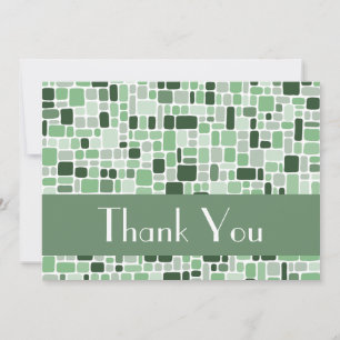 Carte de note Merci (Cobblestone Green)