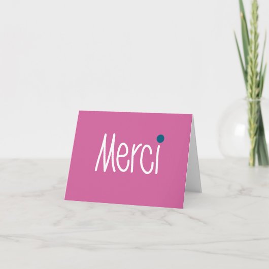 Carte de note Merci Merci Merci (Devant)