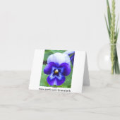 Carte de note Merci Pansy (Dos)