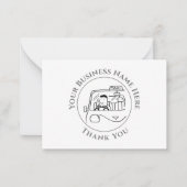 Carte de note Merci Taxi Services (Devant)