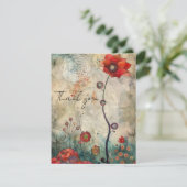 Carte de note Merci Toute Occasion Vide avec Envel (Debout devant)