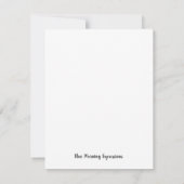 Carte de note Merci Toute Occasion Vide avec Envel (Dos)