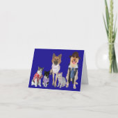 Carte de note mignonne d'animal familier (Devant)