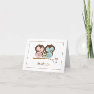 Carte de note mignonne de Merci de couples de