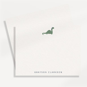 Carte de note minimale pour enfants dinosaure
