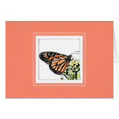 Carte de note Monarch Butterfly (Colorisée) (Devant Horizontal)