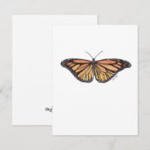 Carte de note Monarque d'été (Devant / Derrière)