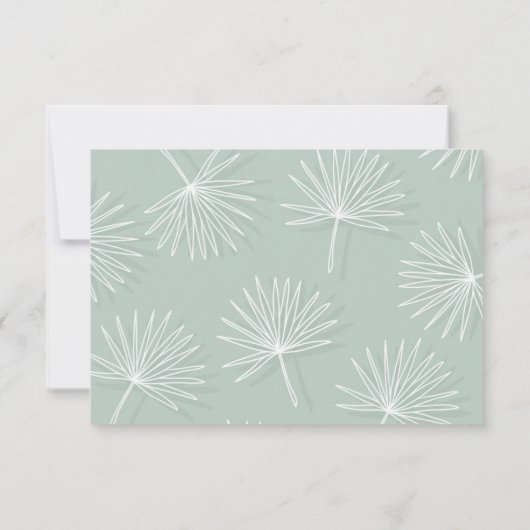 Carte de note Monogramme minimale pour feuille de  (Dos)