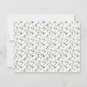 Carte de note Monogramme Simple Script Design Mode (Dos)