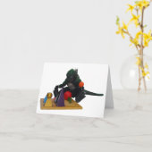 Carte de note Montessaurus & Grammar Solides (Fleur jaune)