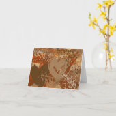 Carte de note Motif Abstrait Coeur de chocolat (Fleur jaune)