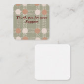 Carte de note Motif ligne et circulaire (Devant / Derrière)