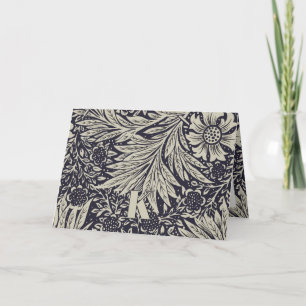 Carte de note Motif vintage William Morris Marigol