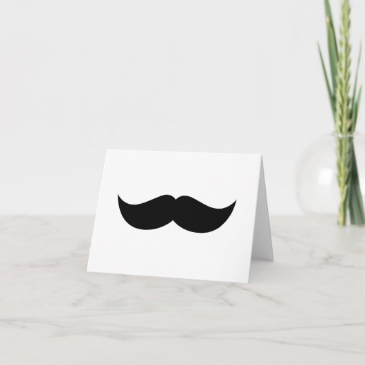 Carte de note Moustache (Devant)