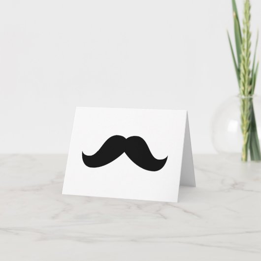 Carte de note Moustache (Devant)