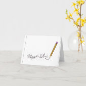 Carte de note musicale (Fleur jaune)