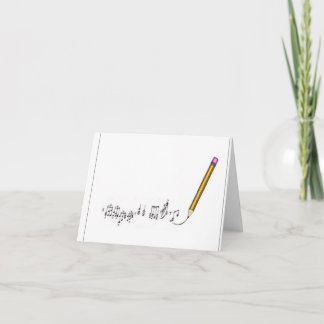 Carte de note musicale