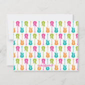 Carte de note musicale de guitare électrique (Dos)