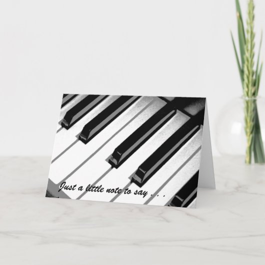 Carte de note musicale - Vierge à l'intérieur (Devant)