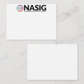 Carte de note NASIG 2,5 x 3,5 (Devant / Derrière)