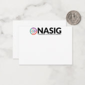 Carte de note NASIG 2,5 x 3,5 (Devant/Arrière en situation)