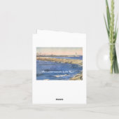 Carte de note nautique à l'aquarelle peinte à la m (Dos)