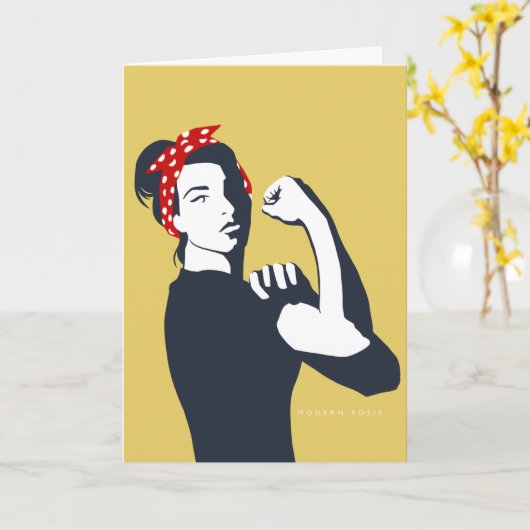 Carte de note New Rosie (le Riveter) (Fleur jaune)