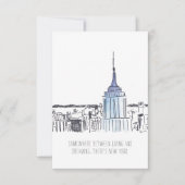 Carte de note New York Empire State Building (Devant)