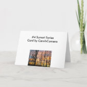 Carte de note no 4 Sunset Series (Dos)