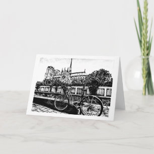 Carte de note Notre Dame 5x7