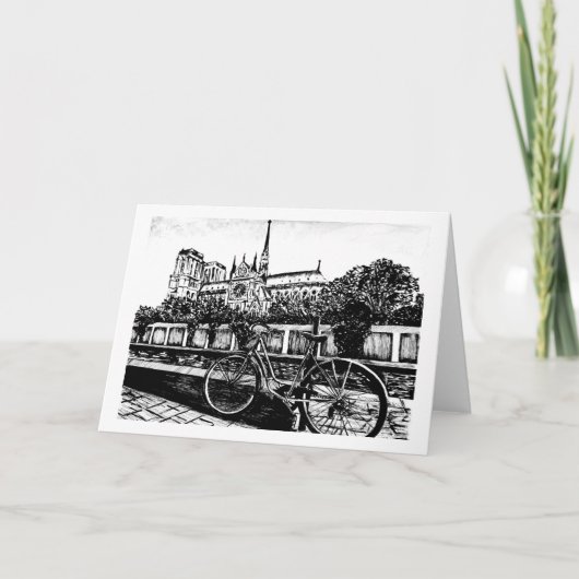 Carte de note Notre Dame 5x7 (Devant)