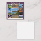 Carte de note Oahu, Hawaii (Devant / Derrière)