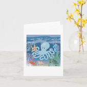 Carte de note Octopus (Fleur jaune)