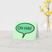 Carte de note OH HAI (Fleur jaune)