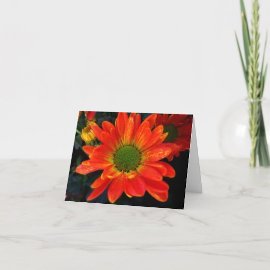 Carte de note orange lumineuse de mamans (Devant)