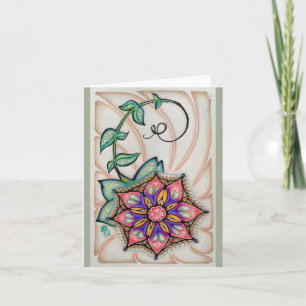 Carte de note originale d'art, enveloppes blanches