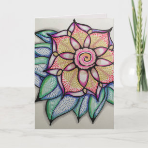 Carte de note originale d'art, enveloppes de blanc