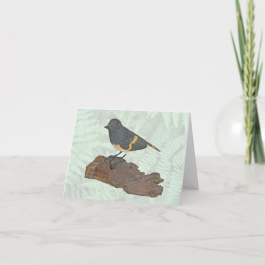 Carte de note Oriole en bois (Devant)