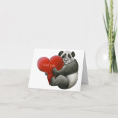 Carte de note Panda Cute (Devant)