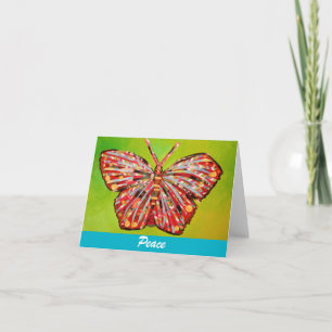 Carte de note papillon
