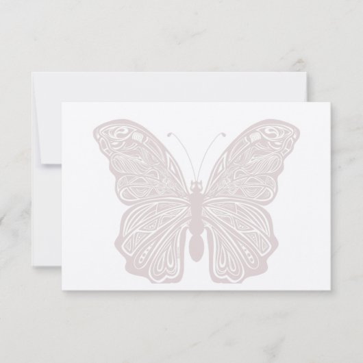 Carte de note papillon (Devant)