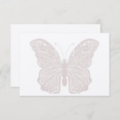 Carte de note papillon (Devant / Derrière)