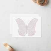 Carte de note papillon (Devant/Arrière en situation)