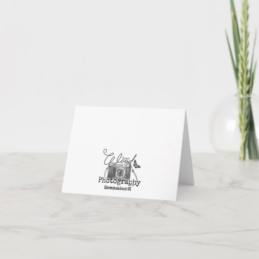 Carte de note papillon éblouissante (Dos)