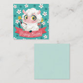 Carte de note Pâques mignonne (Devant / Derrière)