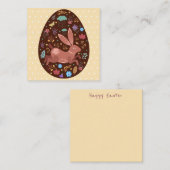 Carte de note Pâques mignonne (Devant / Derrière)