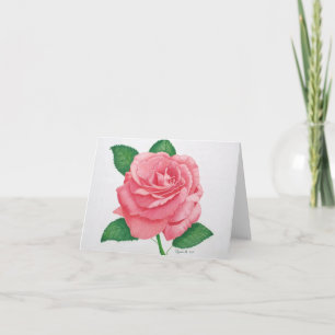 Carte de note Passion rose